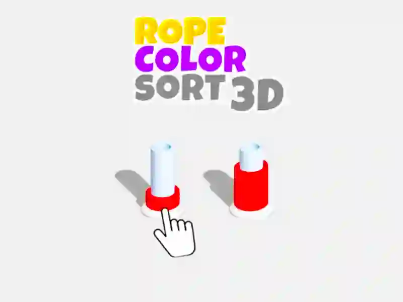 Spēle Virvju krāsu kārtošana 3d online Spēle Virvju krāsu kārtošana 3d online