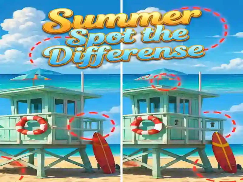 Spēle Summer Spot the Differense online