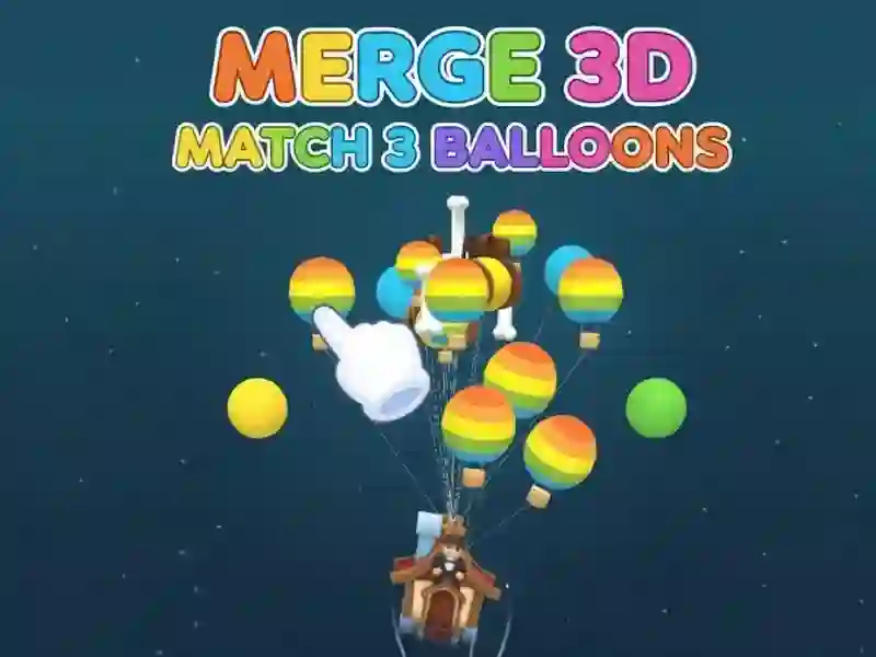 Spēle Apvienojiet 3D Match 3 balonus online