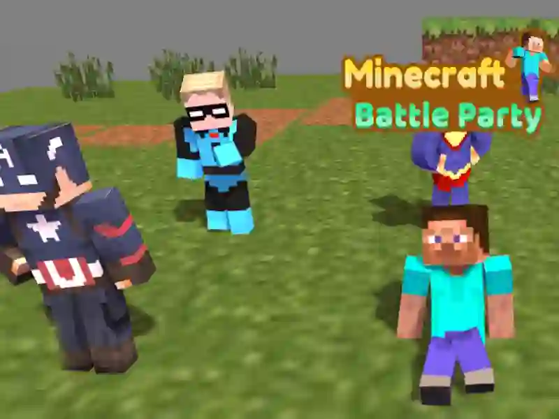 Spēle Minecraft kaujas partija online