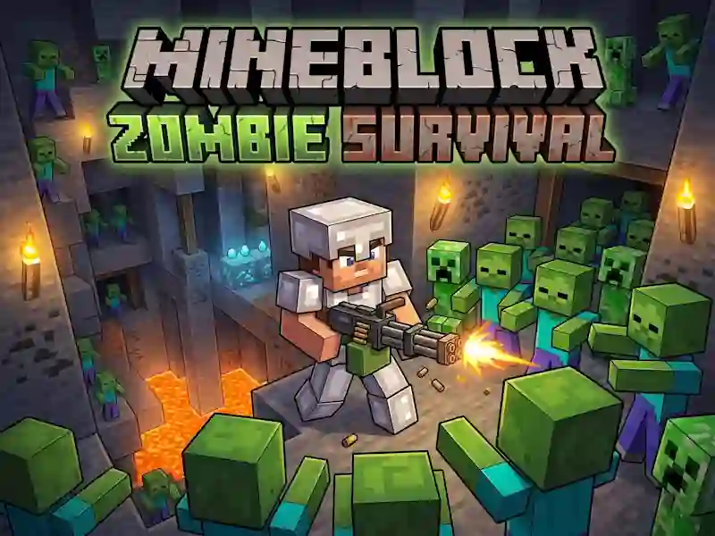 Spēle Mineblock Zombie Survival online