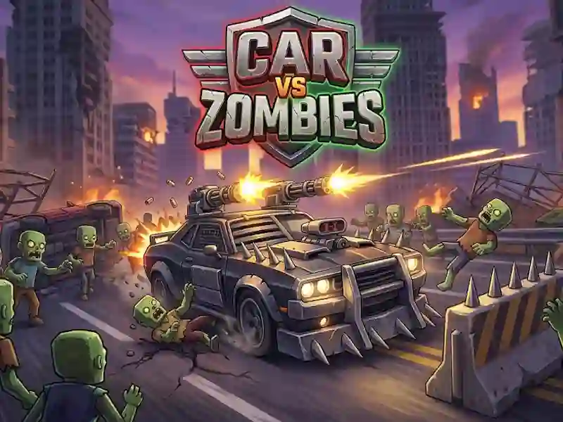 Spēle Car VS Zombies online