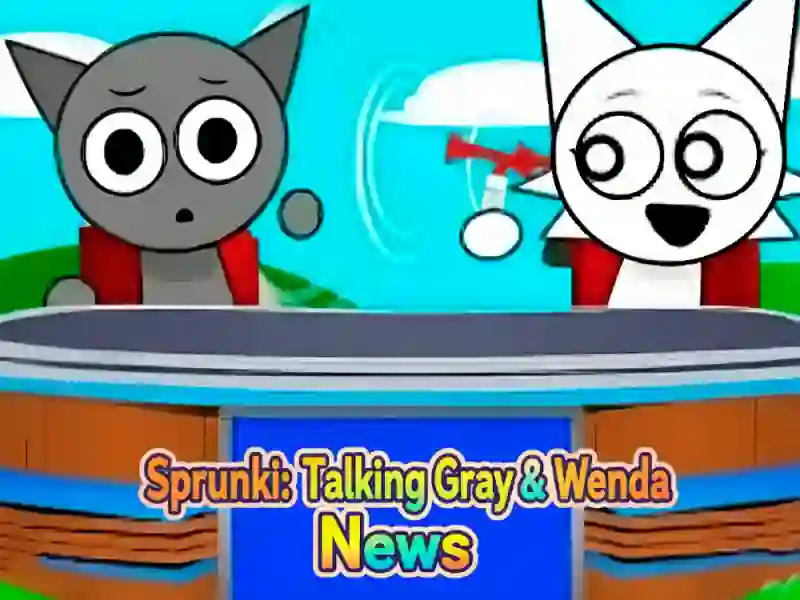Spēle Sprunki: Talking Grey un Wenda News online