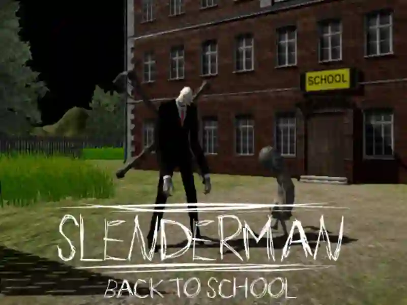 Spēle Slenderman atpakaļ uz skolu online