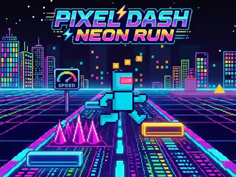Spēle Pixel Dash Neon Run online