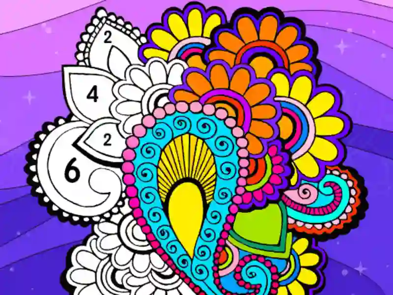 Spēle Krāsu ventilatora krāsa pēc numura online