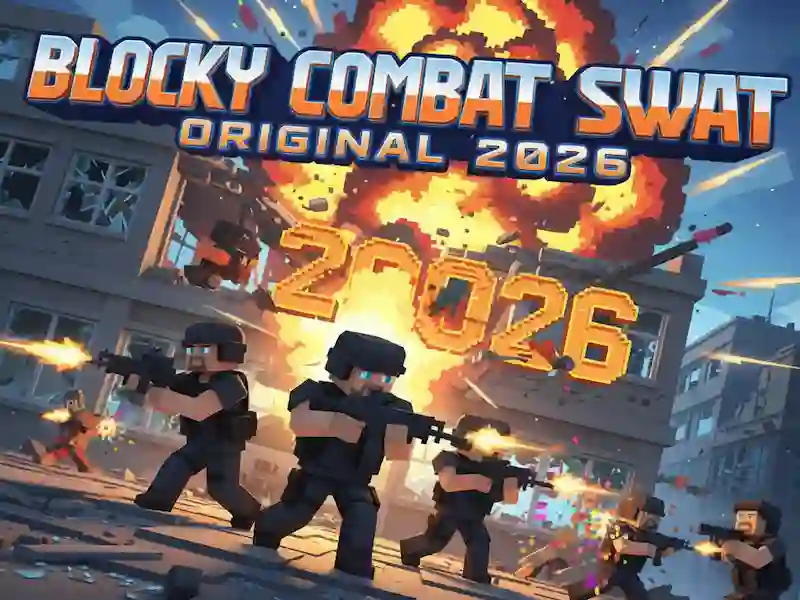 Spēle Blocky Combat Swat Original 2026. gads online