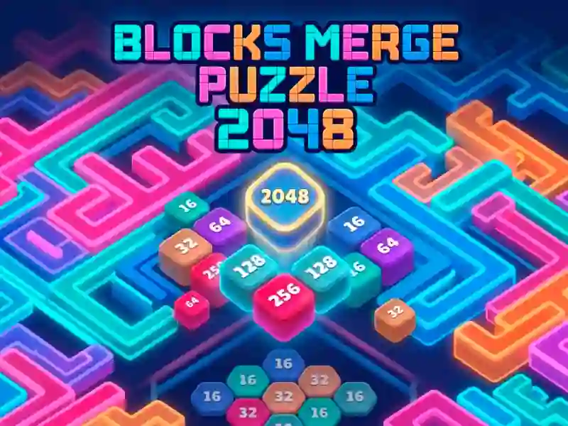 Spēle Blocks Merge Puzzle 2048 online