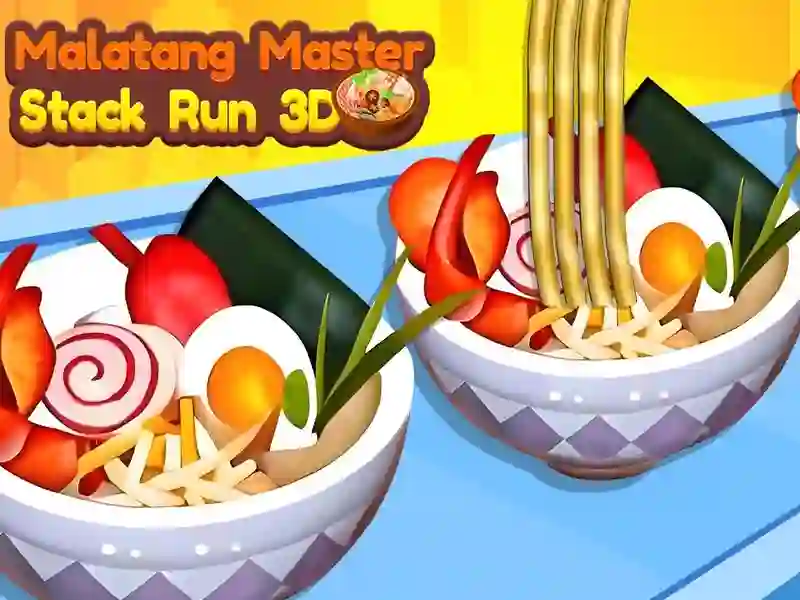 Spēle Malatang Master Stack Run 3d online