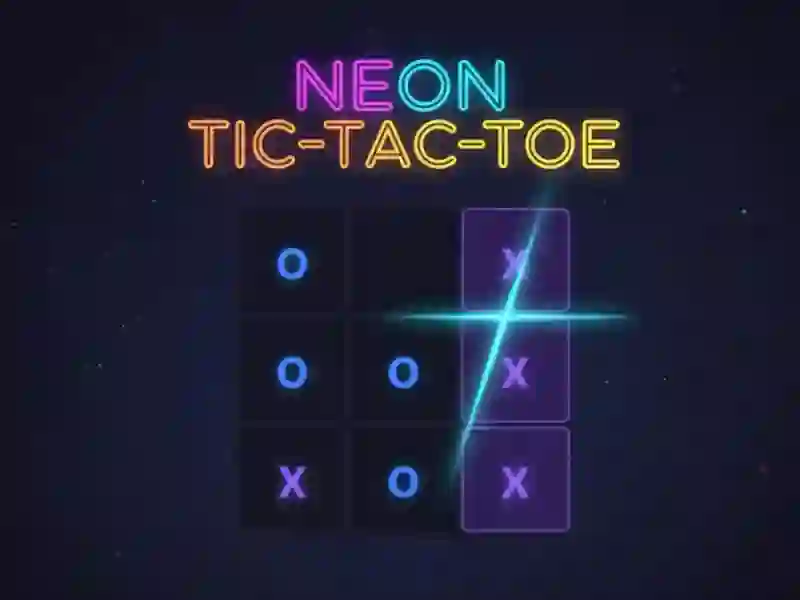 Spēle Neona Tic-Tac-Toe online