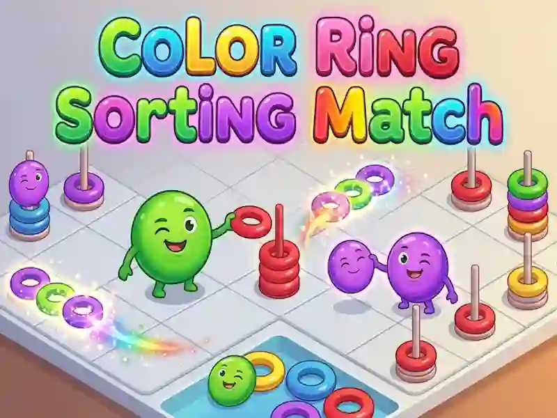 Spēle Color Ring Sorting Match online