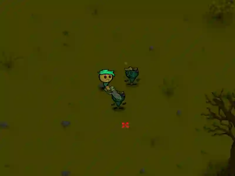 Spēle Zombiji un pistoles online