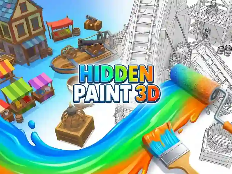 Spēle Hidden Paint 3D online
