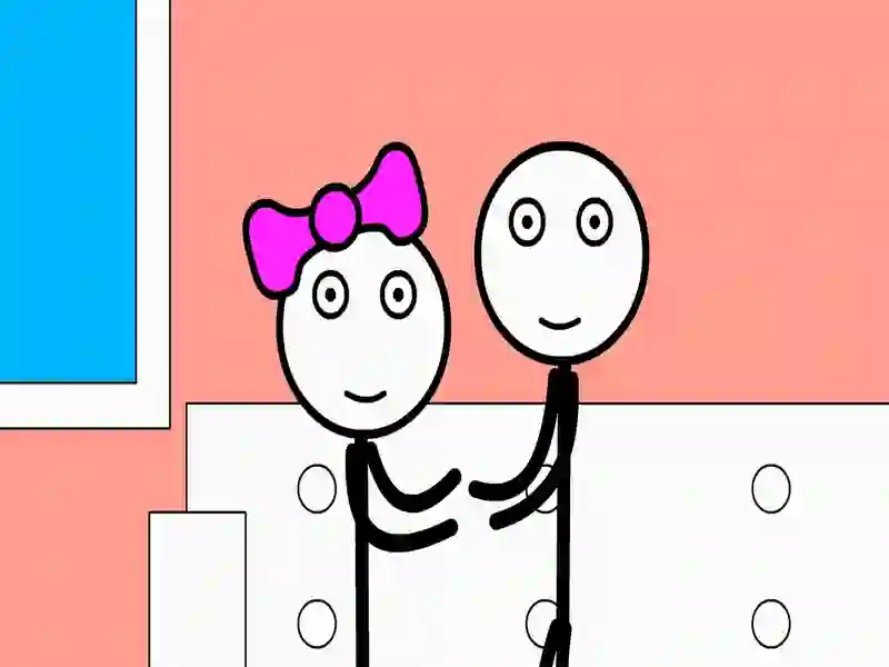 Spēle Stickman cietums un mīlestība online