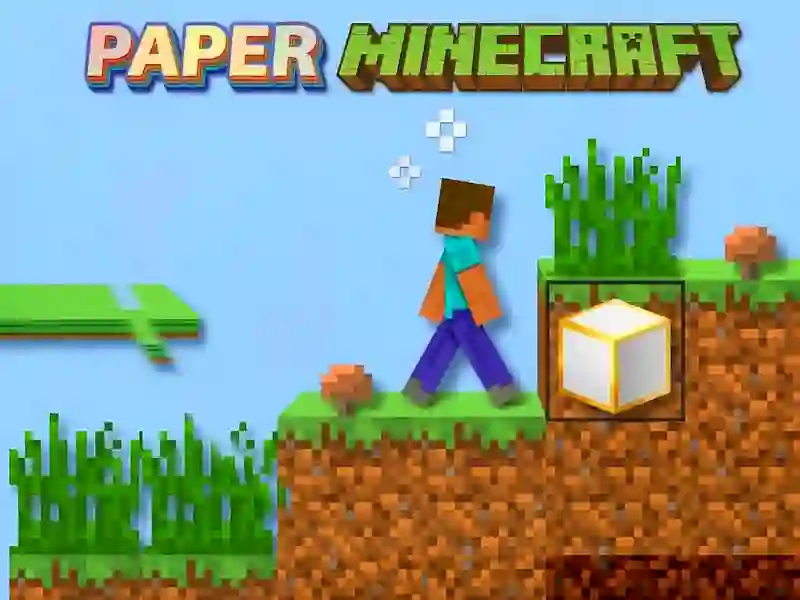 Spēle Minecraft papīrs online