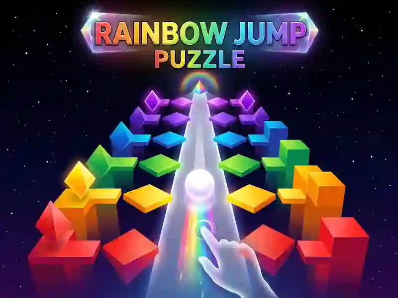 Spēle Rainbow Jump Puzzle online