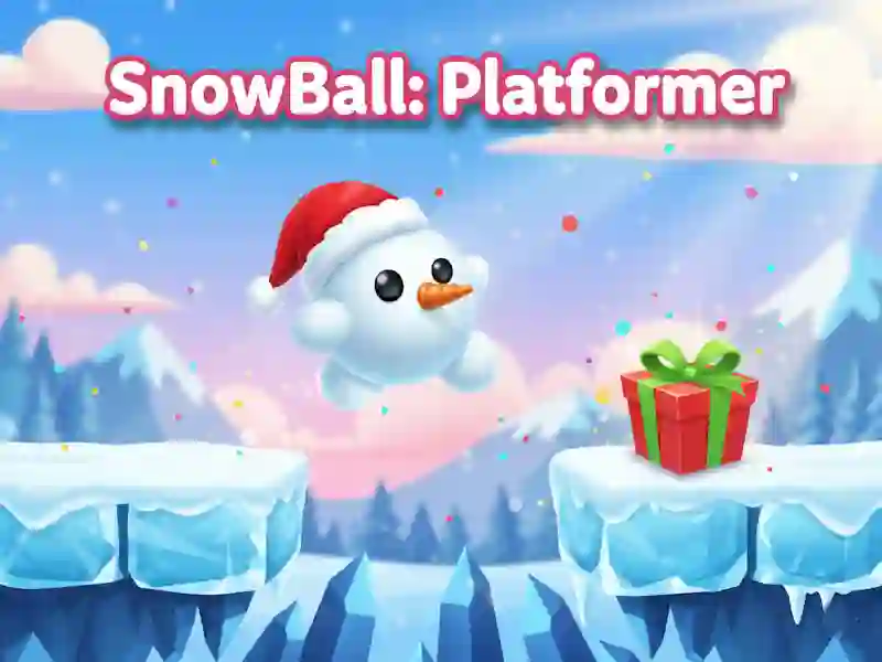 Spēle Snowball: platformera online