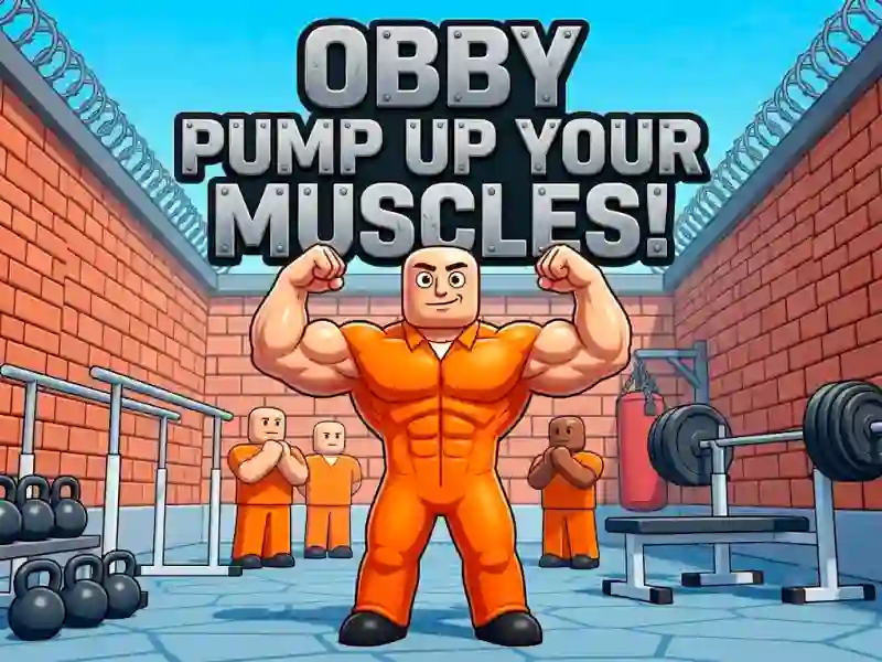 Spēle Obby Pump Up Your Muscles! online