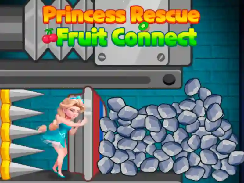 Spēle Princese glābj augļu savienojumu online Spēle Princese glābj augļu savienojumu online