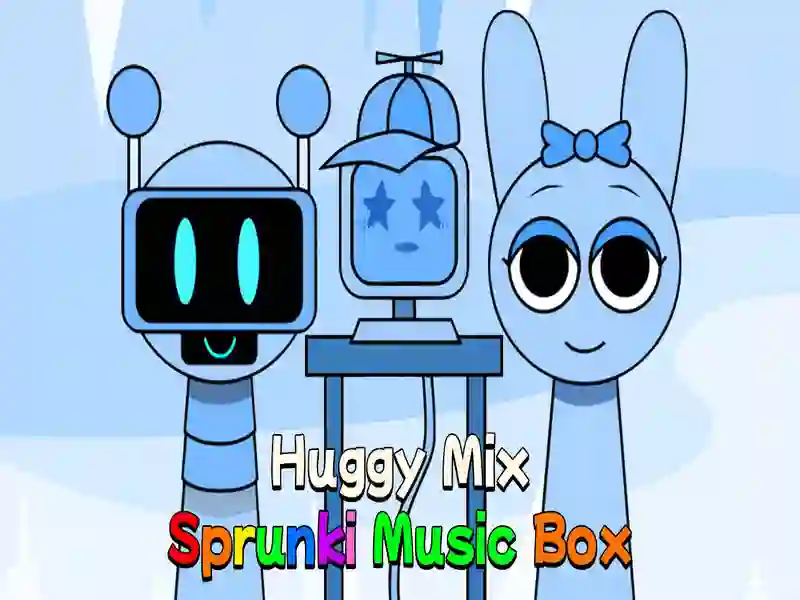 Spēle Huggy Mix Sprunki mūzikas kaste online