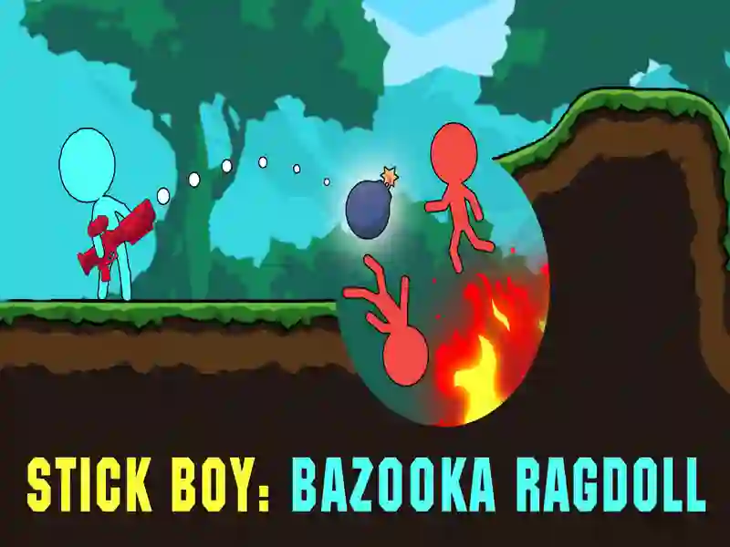 Spēle Stick Boy: Bazooka Ragdoll online