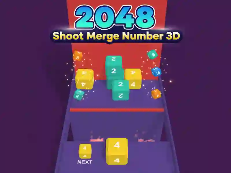 Spēle 2048 Uzņemiet sapludināšanas numuru 3D online