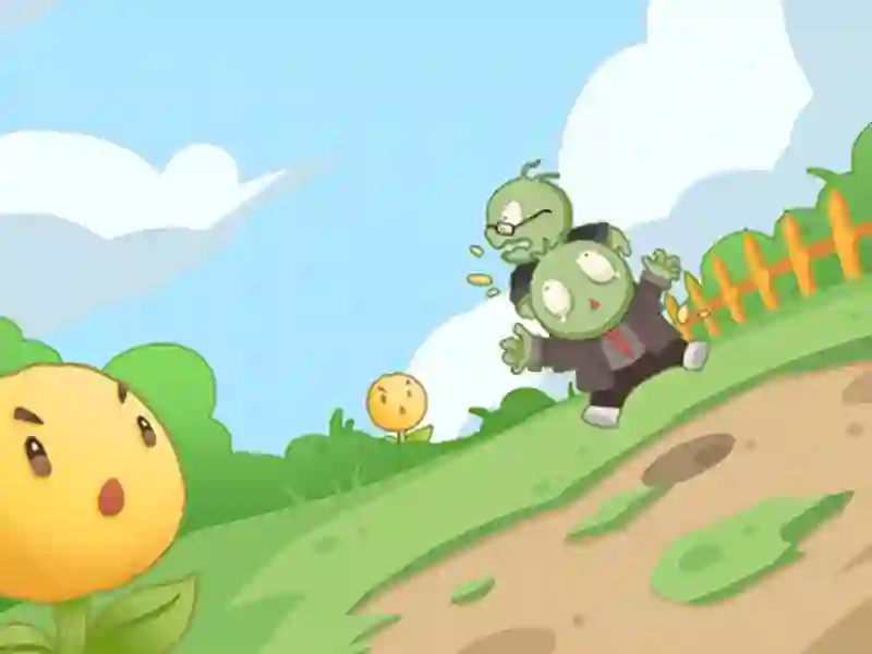 Spēle Ziedi pret zombijiem online