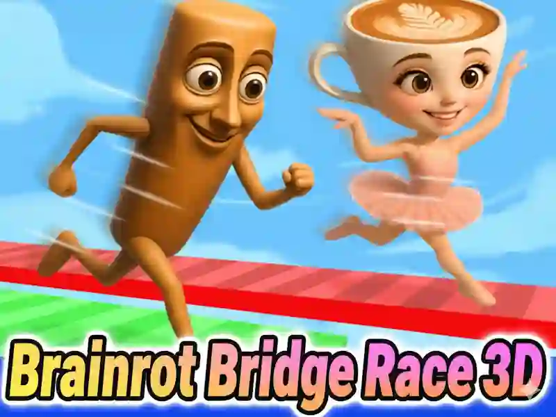Spēle Brainrot Bridge Race 3D online
