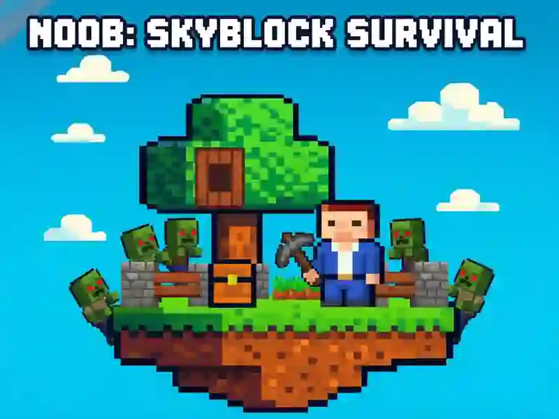 Spēle Noob: Skyblock Survival online