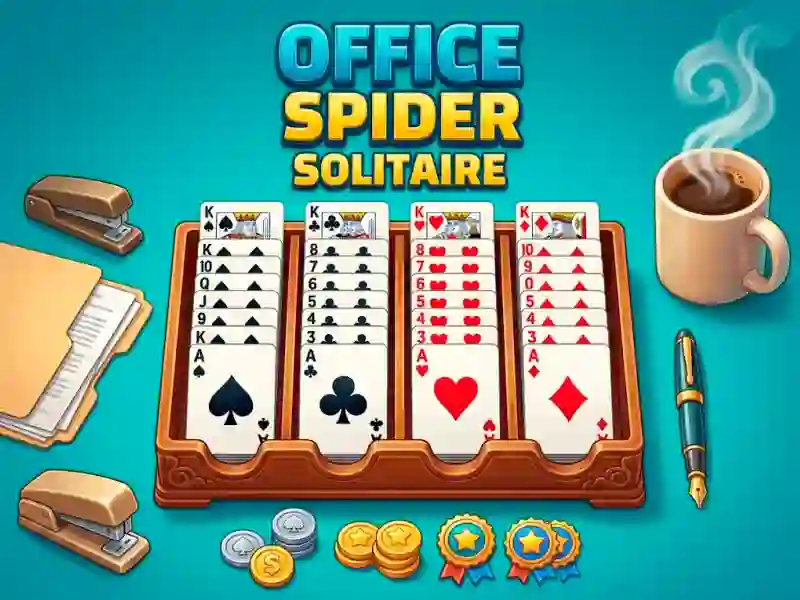 Spēle Office Spider Solitaire online