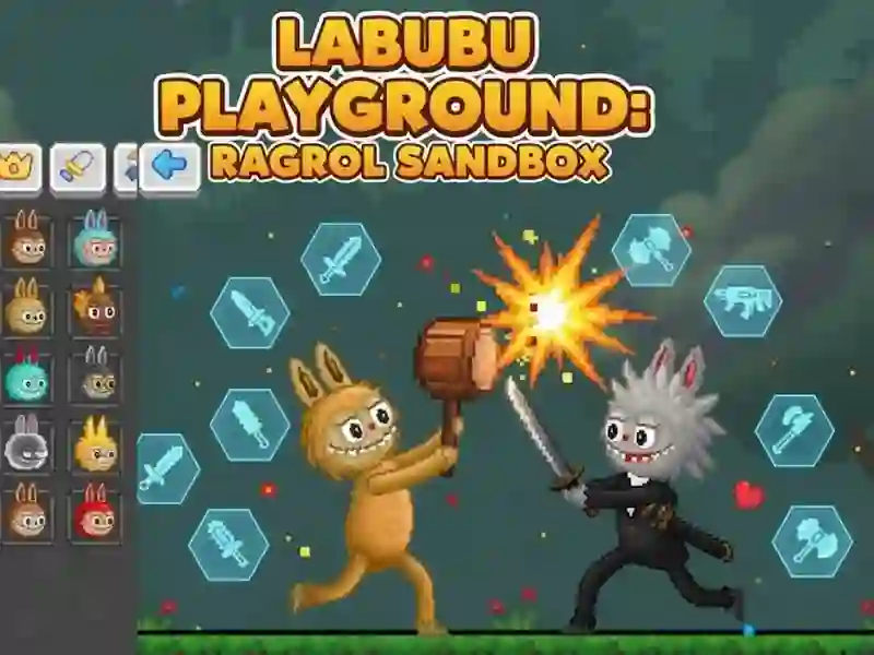Spēle Labubu rotaļu laukums: Ragdoll Sandbox online Spēle Labubu rotaļu laukums: Ragdoll Sandbox online