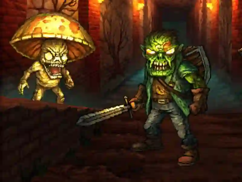 Spēle Monster Slayer apvieno un izdzīvo online