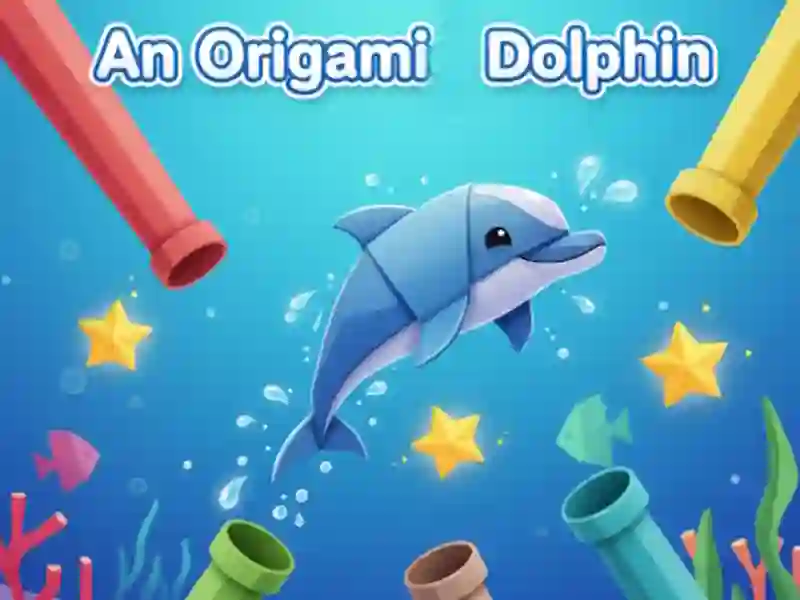 Spēle Origami delfīns online