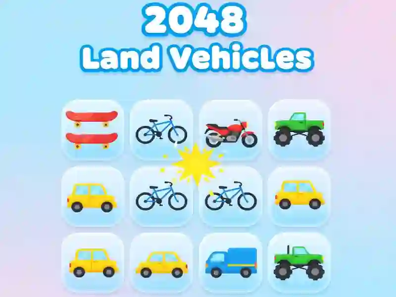 Spēle 2048 Sauszemes transportlīdzekļi online