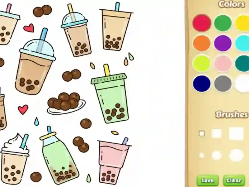 Spēle Jauka boba krāsojamā grāmata bērniem online