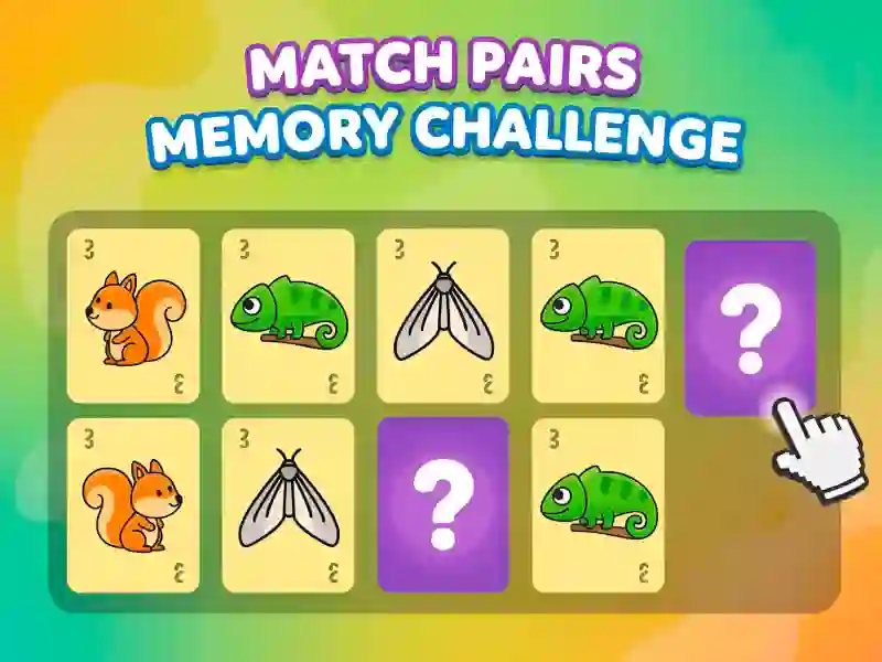 Spēle Match Pairs Memory Challenge online