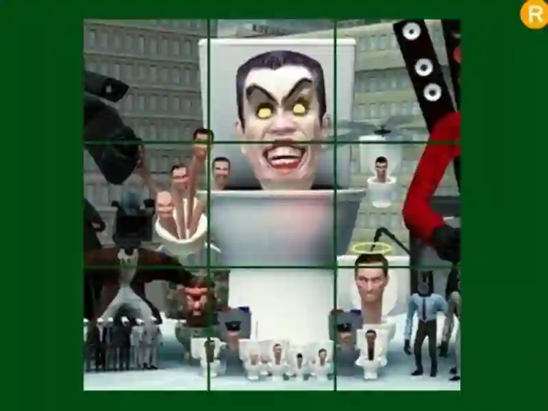 Spēle Skibidi tualetes bīdāmā mīkla online