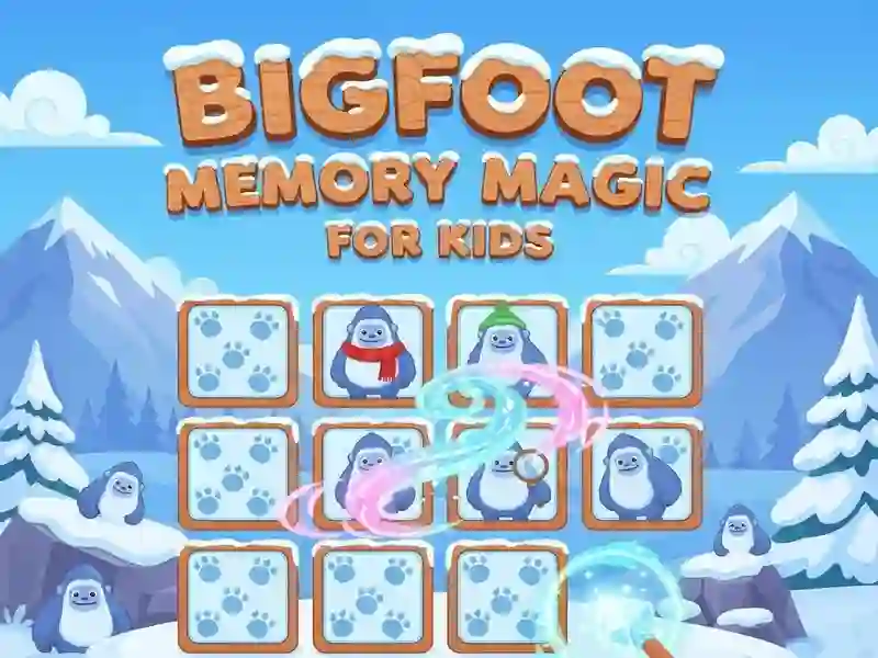 Spēle Bigfoot Memory Magic for Kids online