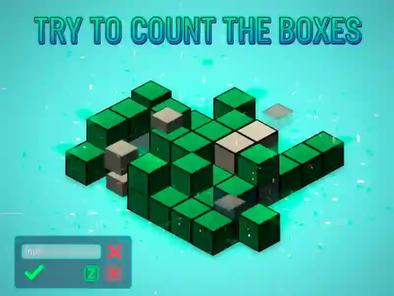 Spēle Mēģiniet saskaitīt kastes online