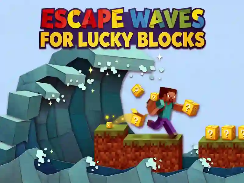 Spēle Escape Waves for Lucky Blocks online