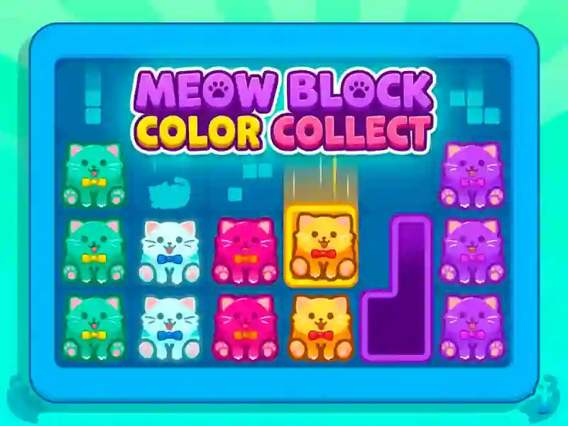 Spēle Meow Block Color Collect online
