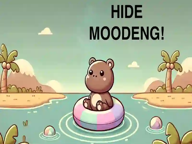 Spēle Slēpt Moodeng Hippo! online