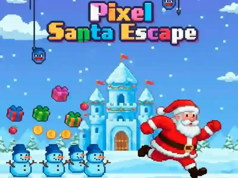 Spēle Pixel Santa Escape online