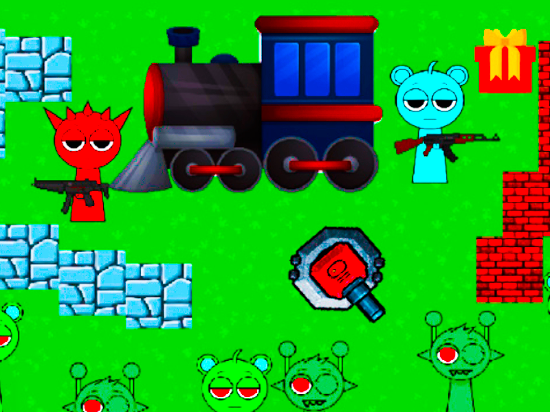 Spēle Sprrunki Dead Rails online