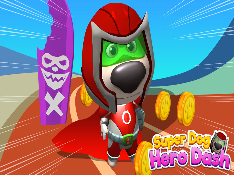 Spēle Super Dog Hero Dash online