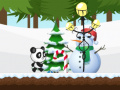 Spēle Ziemassvētku Pandas Skrējiens online