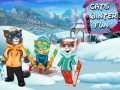 Spēle Kaķu ziemas priekam online