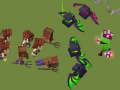 Spēle Blokveida Fantāzijas Cīņu Simulator online