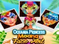 Spēle Okeānijas princeses Moanas sejas māksla online