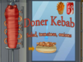 Spēle Döner kebaba salāti, tomāti, sīpoli online